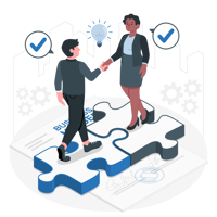 two people shaking hands