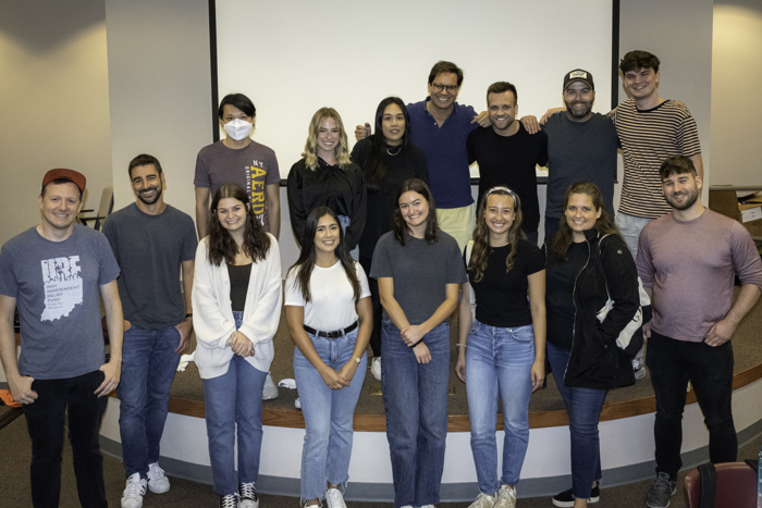 Marcel Digital's group of volunteers pose for a picture.